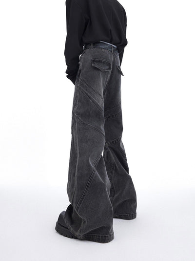 Jeans Skinny Plisados Deconstruidos de Corte Industrial - Image 8
