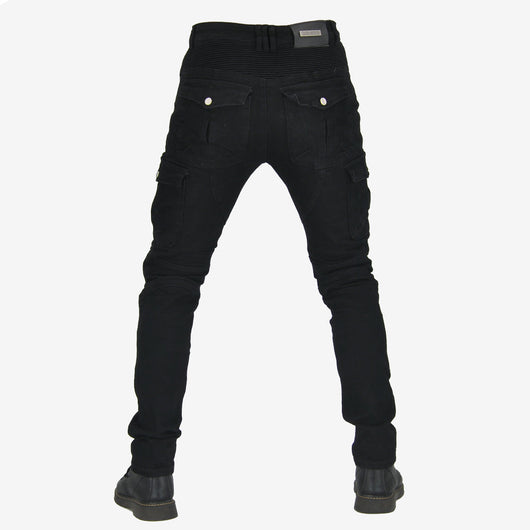 Pantalones de Motociclismo Tácticos Verde Militar con Múltiples Bolsillos y Protección Anti-Caída - Image 11
