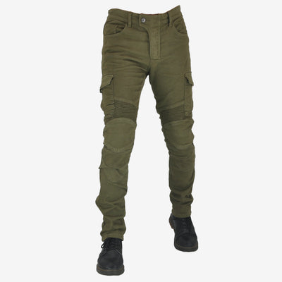 Pantalones de Motociclismo Tácticos Verde Militar con Múltiples Bolsillos y Protección Anti-Caída - Image 12