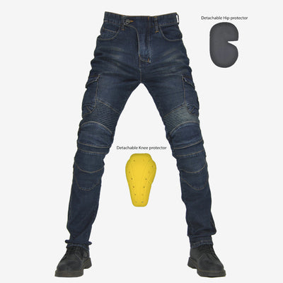 Pantalones de Motociclismo Tácticos Verde Militar con Múltiples Bolsillos y Protección Anti-Caída - Image 14