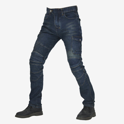 Pantalones de Motociclismo Tácticos Verde Militar con Múltiples Bolsillos y Protección Anti-Caída - Image 15