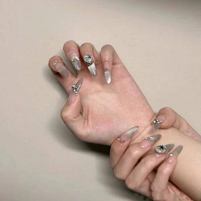 Uñas Postizas Removibles con Efecto Ojo de Gato - Image 8