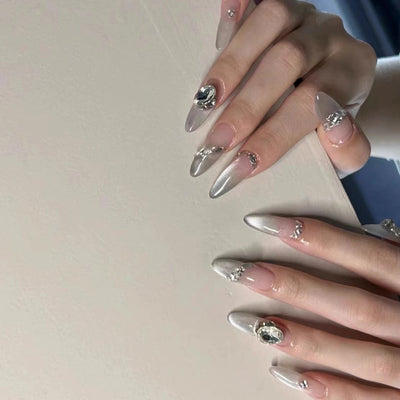 Uñas Postizas Removibles con Efecto Ojo de Gato - Image 13