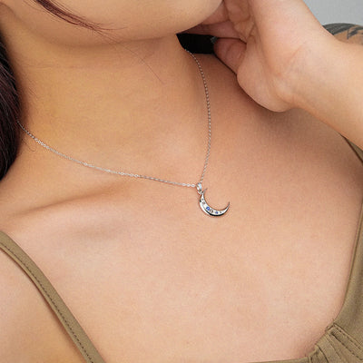 Collar de Plata Esterlina 925 con Luna para Mujer - Image 7