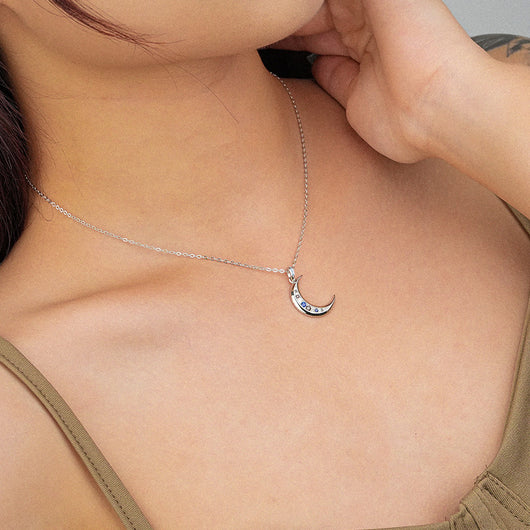 Collar de Plata Esterlina 925 con Luna para Mujer - Image 7