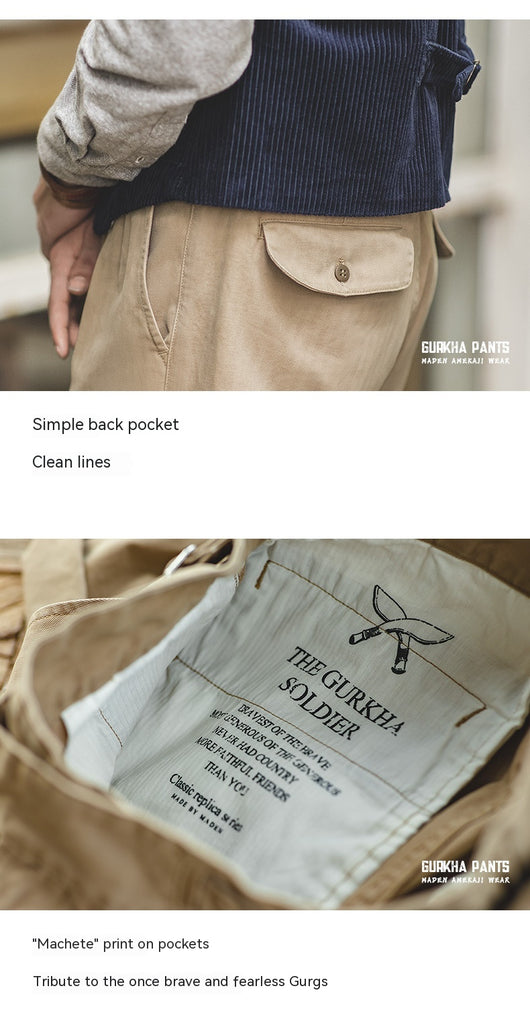 Pantalones Cargo Retro de Cintura Alta y Corte Recto para Hombre - Image 25