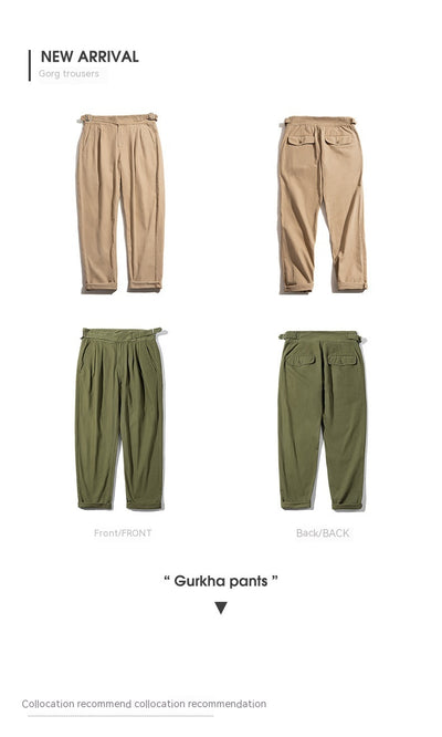 Pantalones Cargo Retro de Cintura Alta y Corte Recto para Hombre - Image 26