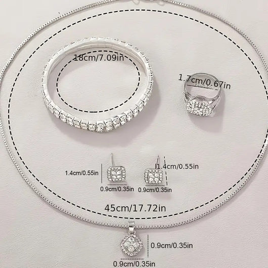 Conjunto de 5 Relojes de Moda para Mujer con Diamantes y Cuarzo Romano - Image 21