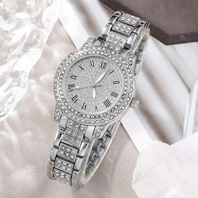 Conjunto de 5 Relojes de Moda para Mujer con Diamantes y Cuarzo Romano - Image 23