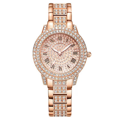 Conjunto de 5 Relojes de Moda para Mujer con Diamantes y Cuarzo Romano - Image 30