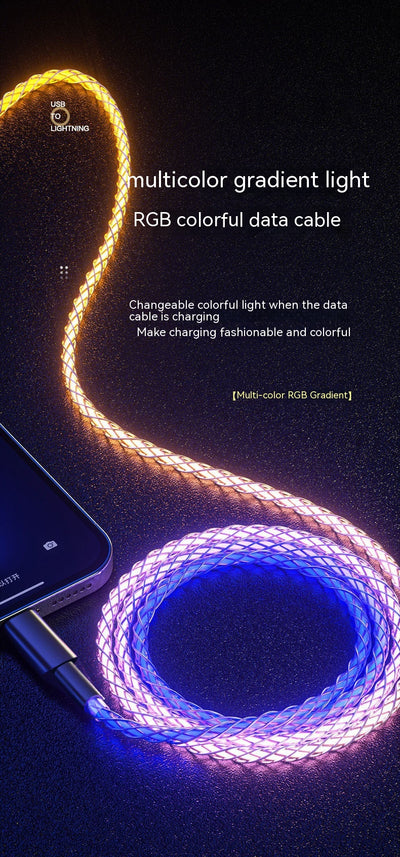 Cable de Carga y Datos RGB con Efecto Color Mágico - Image 34