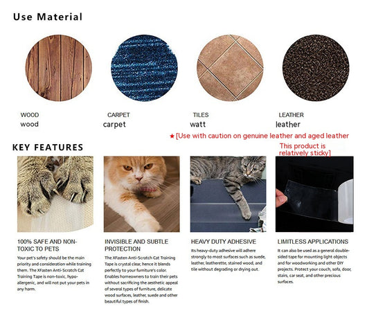 Protector Adhesivo Anti-rasguños para Sofás y Muebles - Defensa Felina - Image 21
