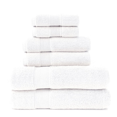 Juego de Toallas de Baño de Algodón Puro Lujo Blanco - 2 Piezas Grandes - Image 10