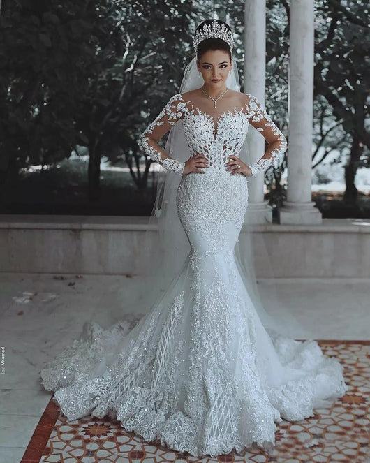Vestido de Novia Sirena con Encaje de Lujo - Image 8
