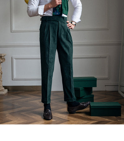 Pantalones de Pana Rectos Cintura Alta para Hombre - Image 27