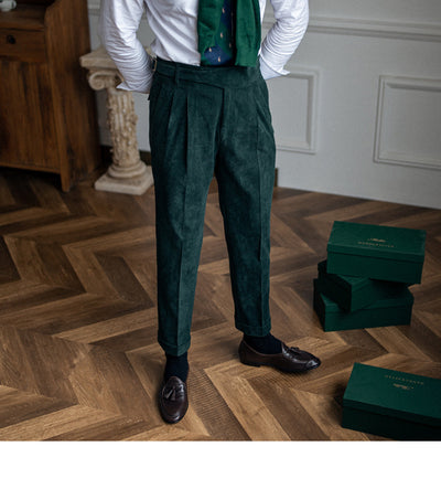 Pantalones de Pana Rectos Cintura Alta para Hombre - Image 29