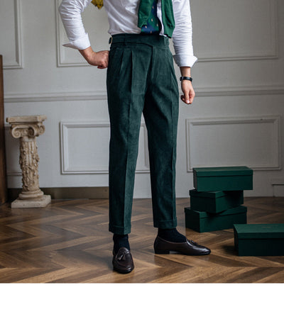 Pantalones de Pana Rectos Cintura Alta para Hombre - Image 30