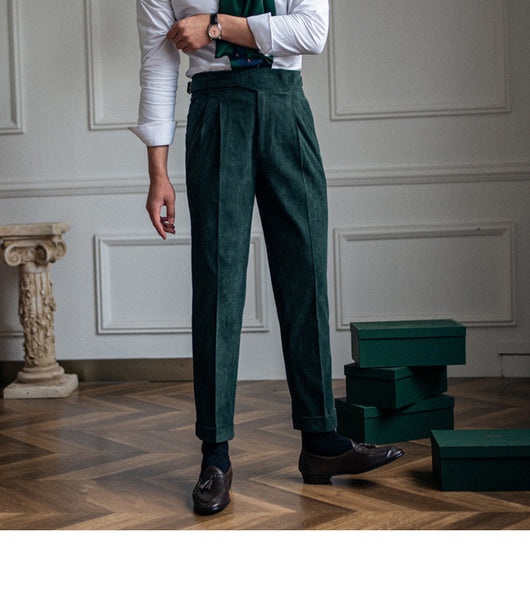 Pantalones de Pana Rectos Cintura Alta para Hombre - Image 31