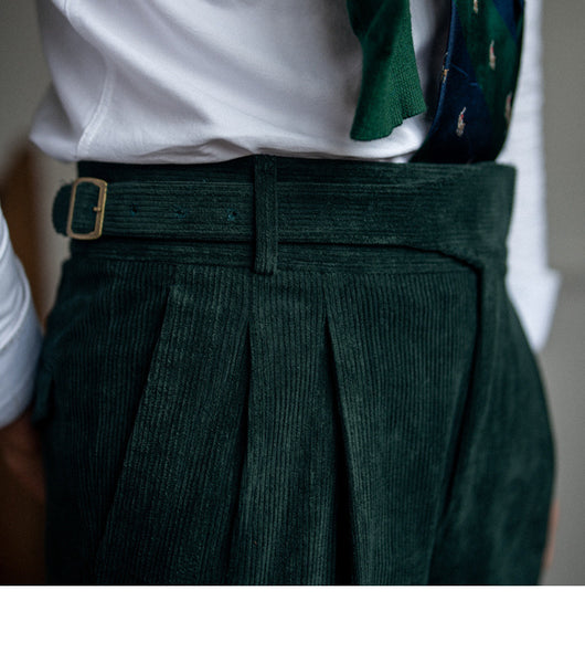 Pantalones de Pana Rectos Cintura Alta para Hombre - Image 33