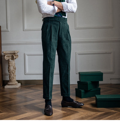 Pantalones de Pana Rectos Cintura Alta para Hombre - Image 34