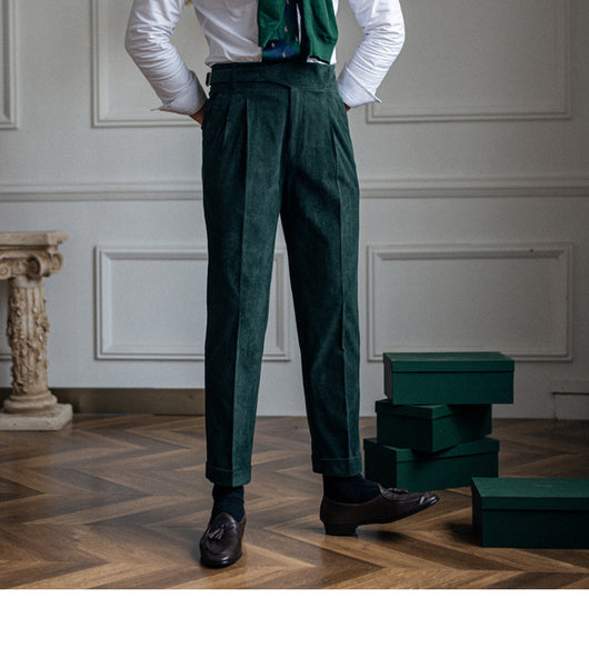 Pantalones de Pana Rectos Cintura Alta para Hombre - Image 38
