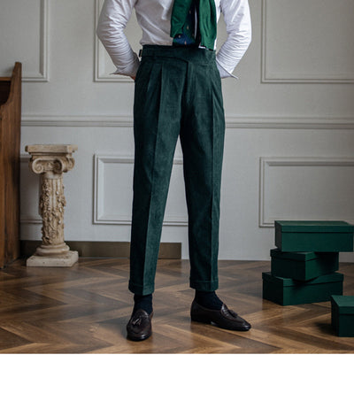 Pantalones de Pana Rectos Cintura Alta para Hombre - Image 39