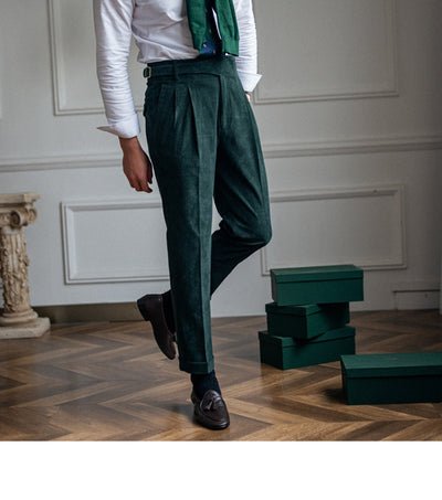 Pantalones de Pana Rectos Cintura Alta para Hombre - Image 40