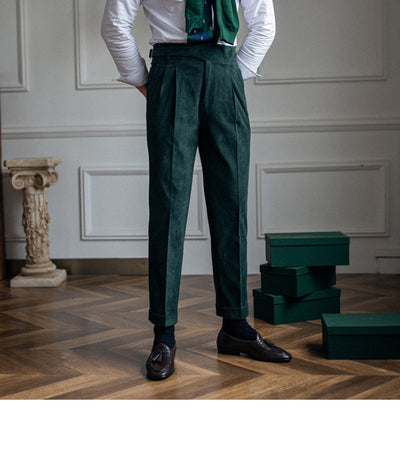 Pantalones de Pana Rectos Cintura Alta para Hombre - Image 41