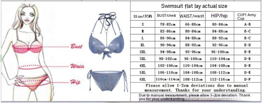Bikini Estampado con Abertura Lateral para Mujer - Image 3