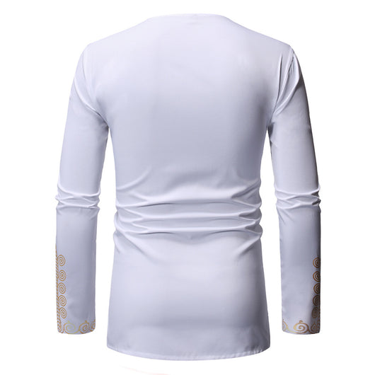 Camisa Casual de Manga Larga con Brillo Metalizado para Hombre - Image 22