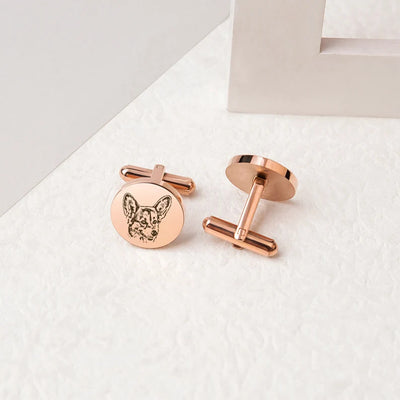 Mancuernillas Personalizadas Conmemorativas para Mascotas Estilo Europeo - Image 11