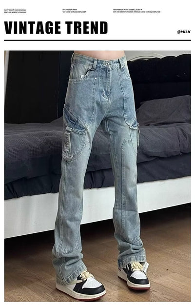 Pantalones de Trabajo Estilo Retro Americano para Hombre - Image 20