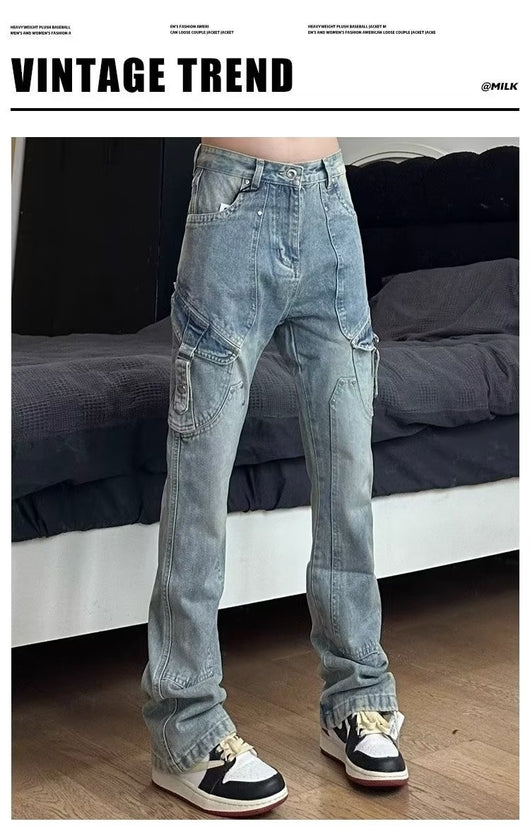 Pantalones de Trabajo Estilo Retro Americano para Hombre - Image 20