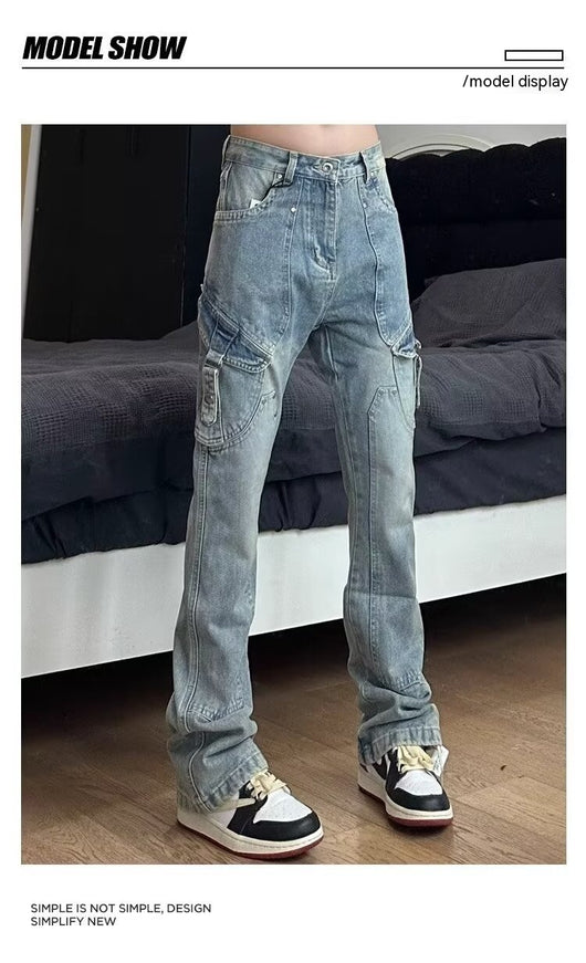 Pantalones de Trabajo Estilo Retro Americano para Hombre - Image 26