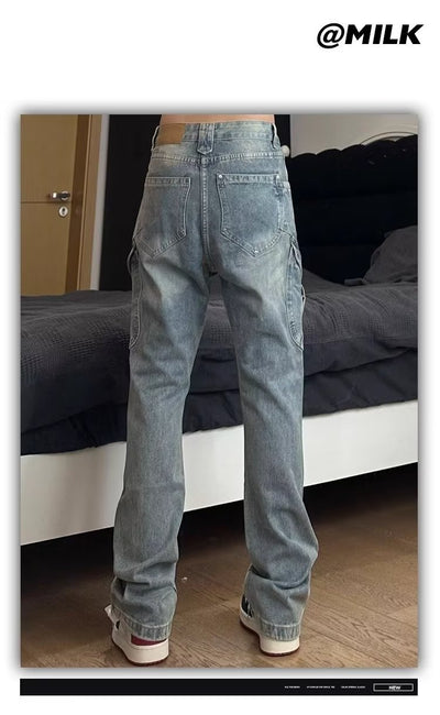 Pantalones de Trabajo Estilo Retro Americano para Hombre - Image 28