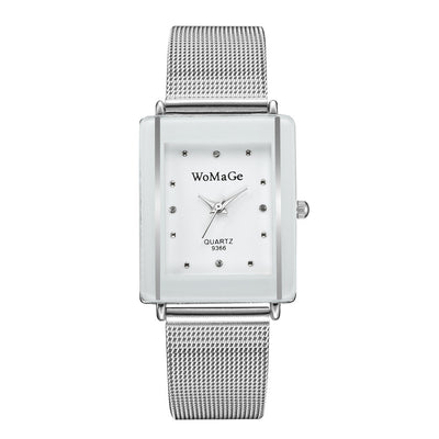 Relojes de Pareja con Diseño Minimalista de Esfera Rectangular - Image 7