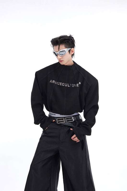 Suéter Estampado Metal con Hombros Acolchados y Mangas Largas - Image 17