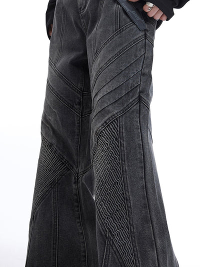 Jeans Skinny Plisados Deconstruidos de Corte Industrial - Image 16