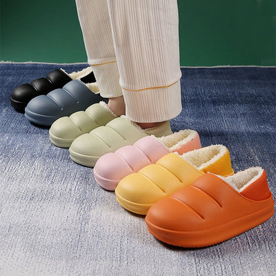 Pantuflas de Pareja Algodón Invierno Cálidas Impermeables para Casa y Jardín - Image 16