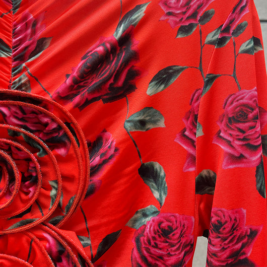 Vestido Mini Plisado con Estampado de Manga Larga - Image 26
