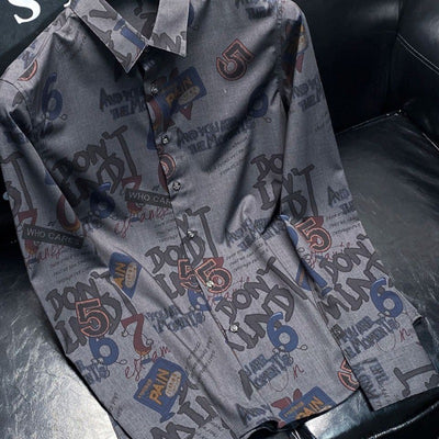 Camisa Estampada Slim Fit de Manga Larga para Hombre - Image 10
