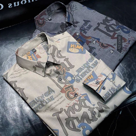 Camisa Estampada Slim Fit de Manga Larga para Hombre - Image 11