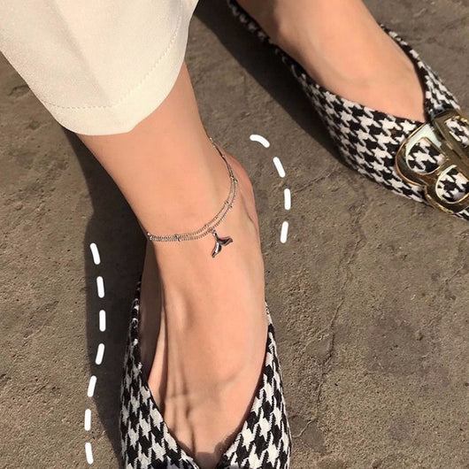 Pulsera de Tobillo Cuentas Redondas Cola de Delfín Sirena - Image 9