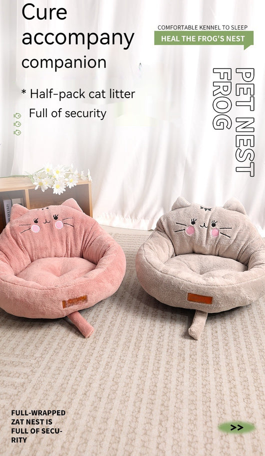 Cama Acogedora para Mascotas Grandes y Pequeñas - Diseño Cartoon Trendy - Image 9