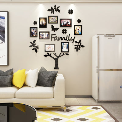 Vinilo Decorativo Árbol 3D con Marcos de Fotos - Image 6