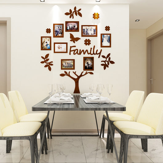Vinilo Decorativo Árbol 3D con Marcos de Fotos - Image 7