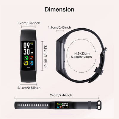 Pulsera Inteligente AMOLED C80 con Monitor de Frecuencia Cardíaca y Oxígeno - Image 24