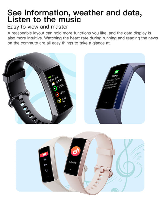 Pulsera Inteligente AMOLED C80 con Monitor de Frecuencia Cardíaca y Oxígeno - Image 27