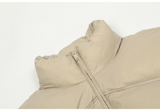 Chaqueta Acolchada de Terciopelo con Cuello Alto Estilo Urbano - Image 32
