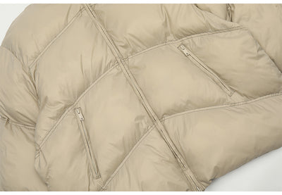 Chaqueta Acolchada de Terciopelo con Cuello Alto Estilo Urbano - Image 34